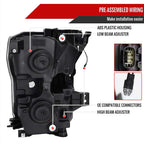 2015 - 2017 Ford F-150 LED Bar Projector Headlights - (Matte Black Housing/Clear Lens) image 6