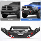 Dodge Ram 1500 (2013-2018, 2019-2023 Classic) - Full Width Front Steel Bumper image 6