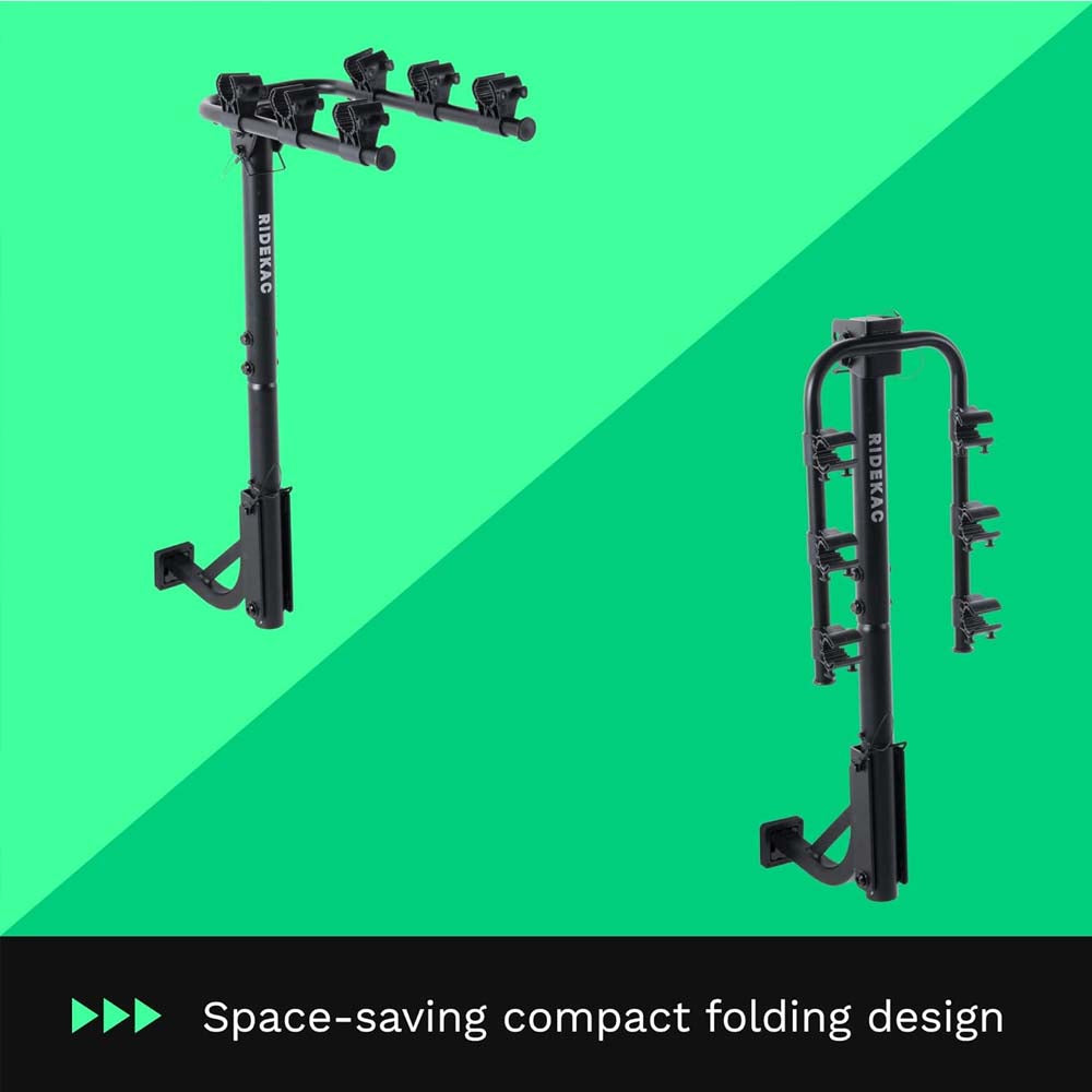 3-Bike Rack Hanging Bicycle Carrier - Hitch Mounted image 4