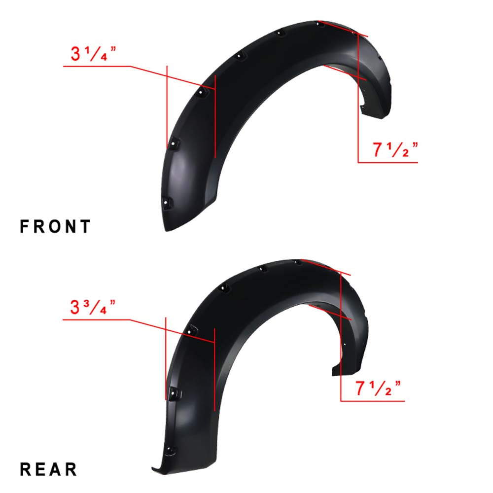 2011 - 2016 Ford F250 F350 Pocket Style Fender Flares image 1