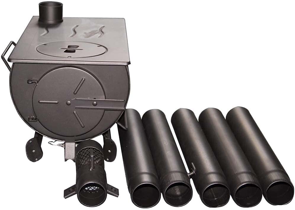 Portable Camp Wood Stove Foldable Legs Camping Outdoor Tent Heating and Cooking Wood Tent Stove image 2