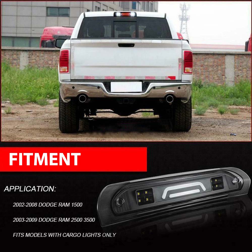 2002-2008 Dodge RAM 1500 / 2003 - 2009 2500 3500 LED Third Brake Tail Cargo Light image 5