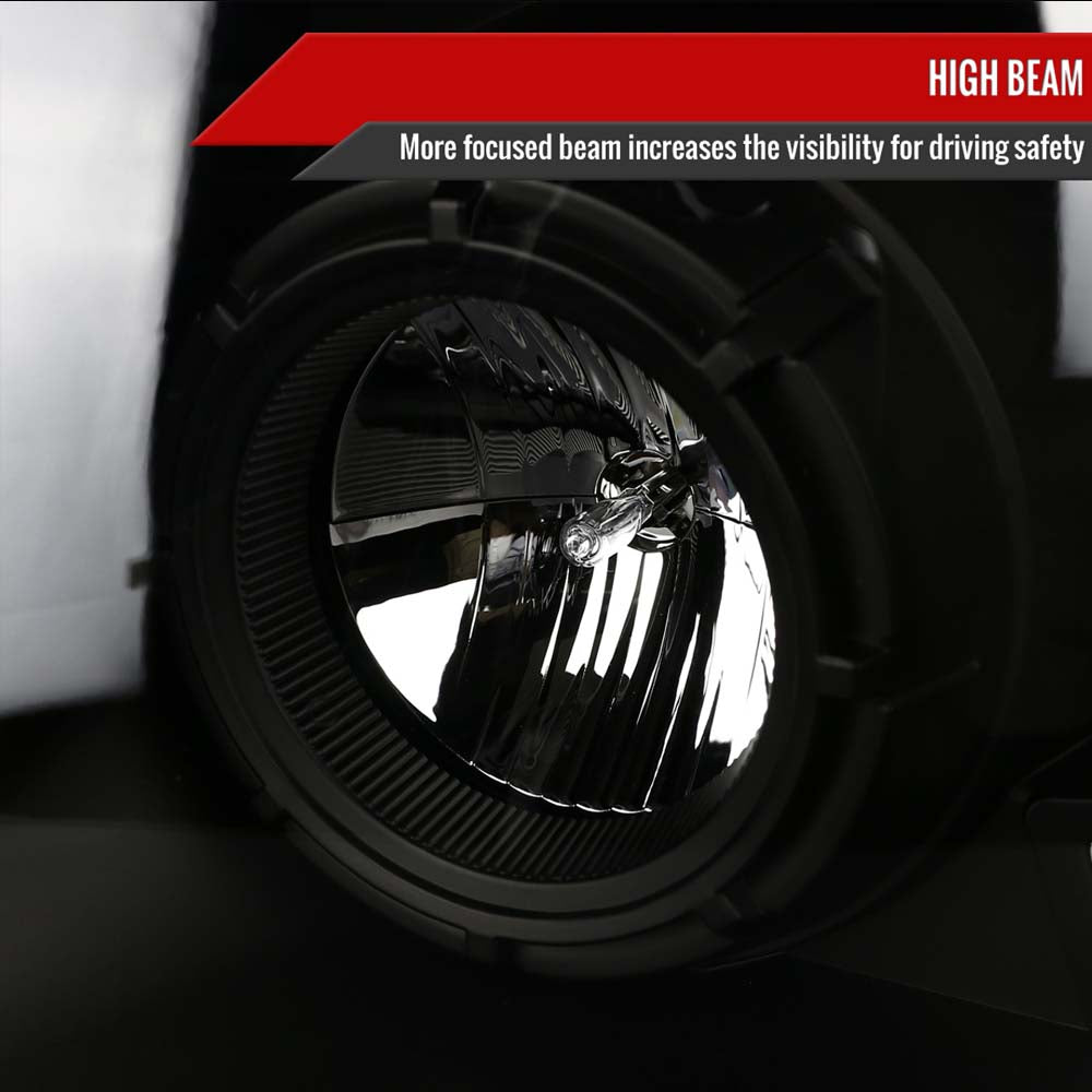 2004 - 2008 Ford F-150 Switchback Sequential LED C-Bar Projector Headlights (Matte Black Housing/Clear Lens) image 5