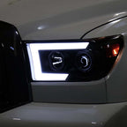 2007 - 2013 Toyota Tundra / 2008 - 2017 Sequoia Switchback Sequential LED C-Bar Projector Headlights (Black Housing/Clear Lens) image 6