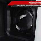 2018 - 2020 Ford F-150 LED C-Bar Projector Headlights w/ Switchback Sequential Turn Signal Lights/Black Housing image 4