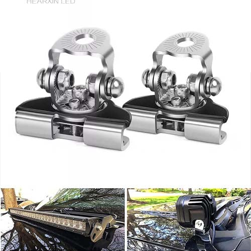Universal Led Light Bar Mounting Brackets Hood Mounts image 0