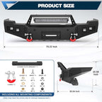 2011 - 2014 Silverado 2500/3500 Front Steel Bumper w/Winch Plate image 3