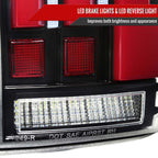 2007 - 2013 Toyota Tundra Sequential Red LED Bar Tail Lights (Glossy Black Housing/Clear Lens) image 5