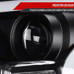 2015 - 2017 Ford F-150 LED Bar Projector Headlights - (Matte Black Housing/Clear Lens) image 2