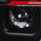 2018 - 2020 Ford F-150 LED C-Bar Projector Headlights w/ Switchback Sequential Turn Signal Lights/Black Housing image 5