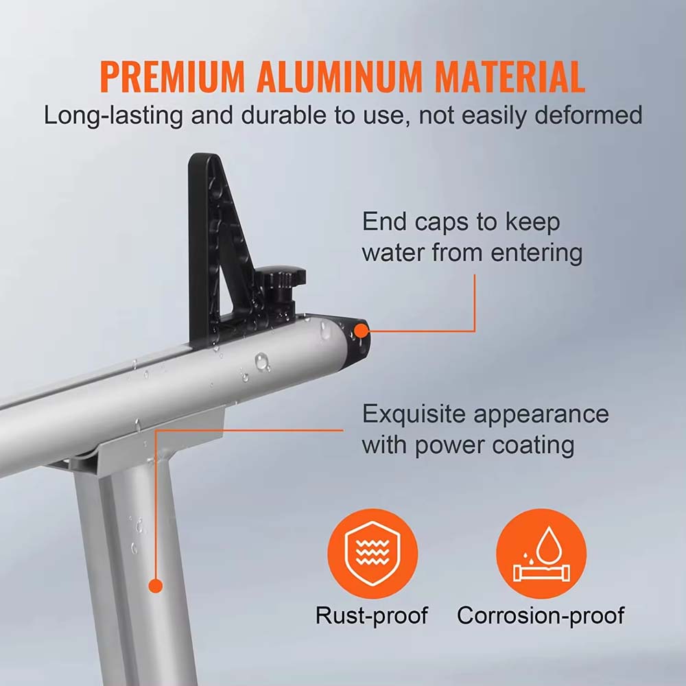 Universal Adjustable Aluminum Truck Bed Rack with 800lbs Capacity image 3