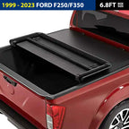 3-Fold Soft Tonneau Cover for 1999 - 2023 Ford F250/350 (6.8ft Box) image 0