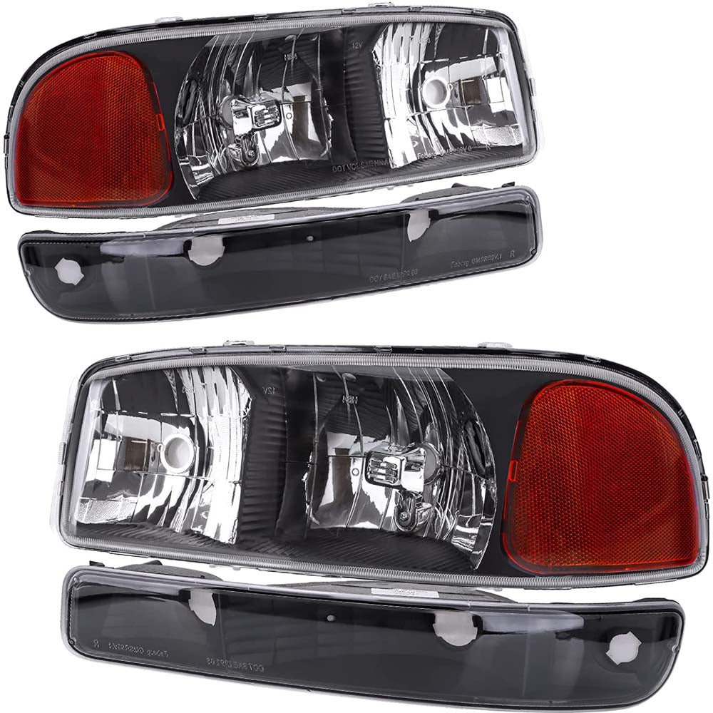 1999-2006 GMC Sierra 1500 2500 3500/00-06 GMC Yukon Headlight Assembly image 0
