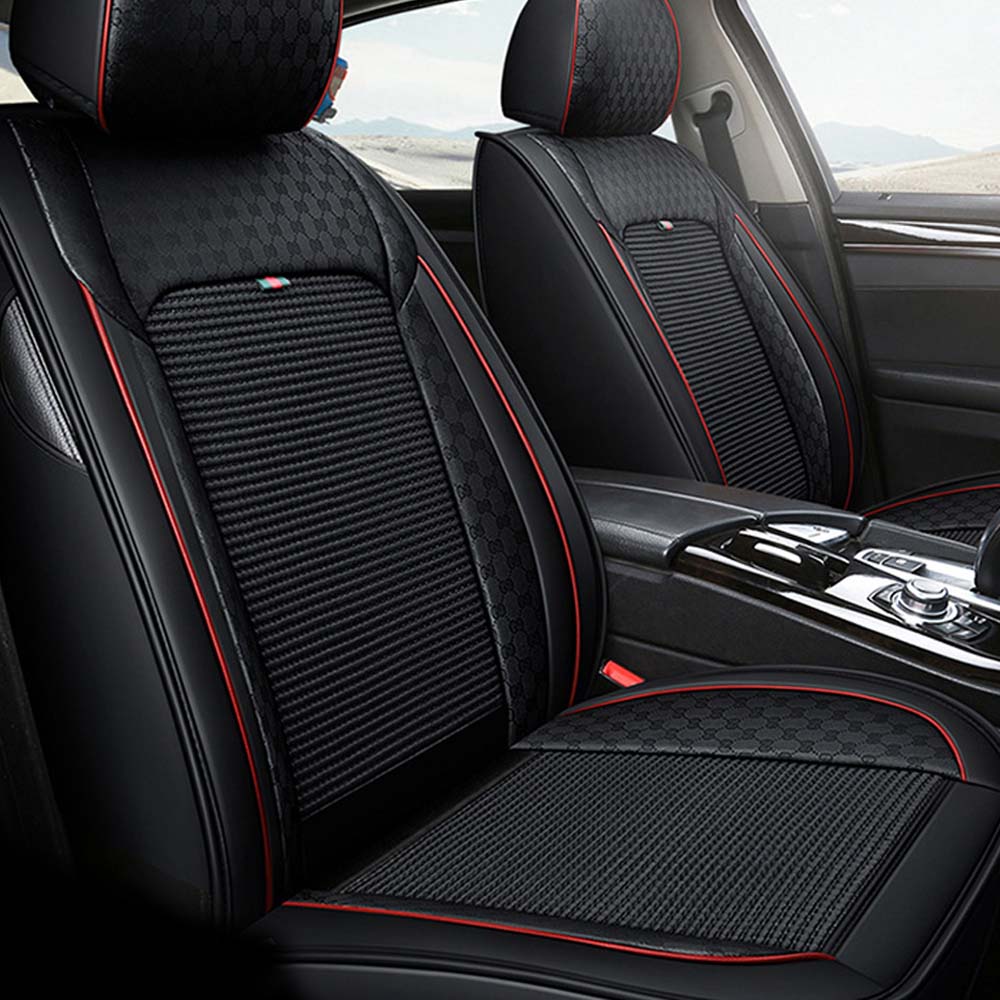 Universal 5 Seat Car Cover Fabric w/ Pattern Design image 0