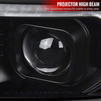 2014-2015 Chevrolet Silverado 1500 Switchback Sequential LED Bar Projector Headlights (Matte Black Housing/Clear Lens/Black Trim) image 4