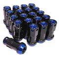 M12 X 1.5 Lug Nut Set Anti Theft Wheel Nuts Racing Steel Security Lock Nuts 20pc (Blue) image 0