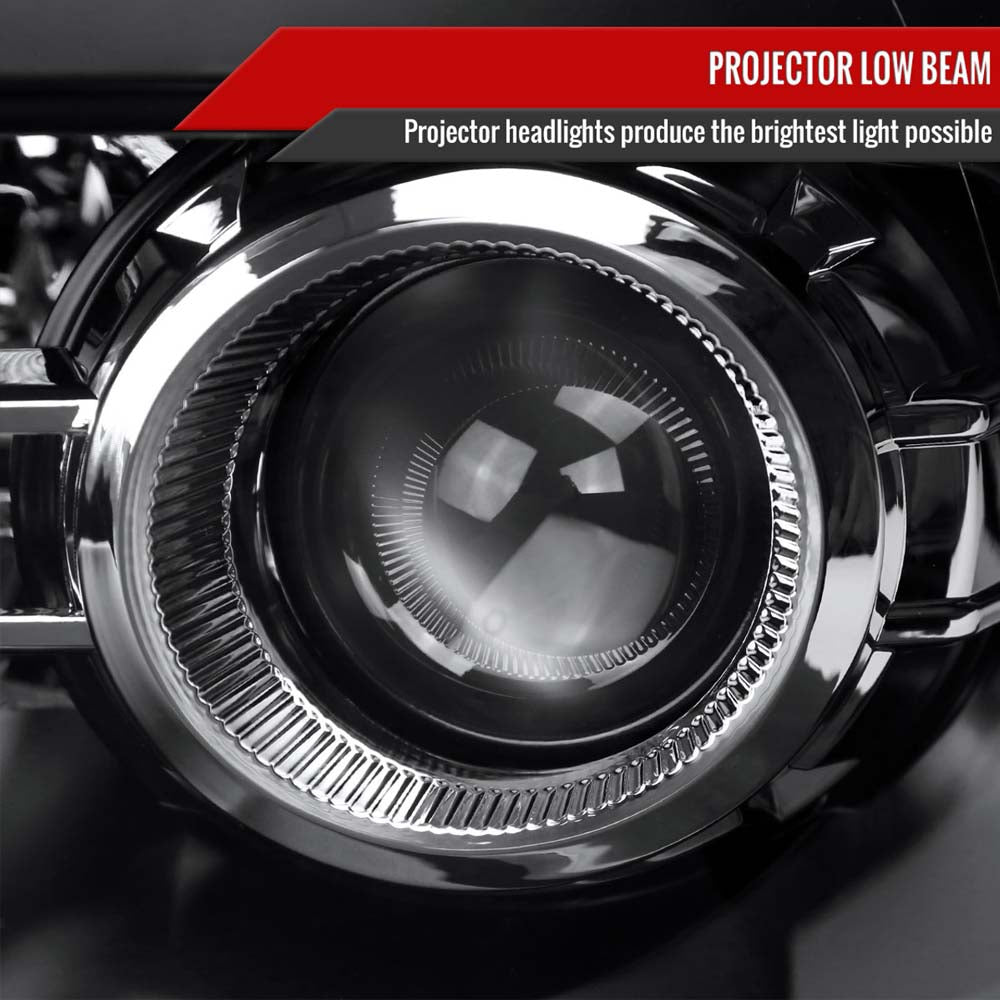 2009-2018 Dodge RAM 1500 / 2019-2021 RAM Classic / 2010-2018 RAM 2500 3500 Switchback Sequential LED Bar Projector Headlights (Matte Black Housing/Clear Lens) image 2