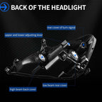 2003-2007 Honda Accord Headlight Assembly Housing Headlamp w/ Amber Reflector image 1