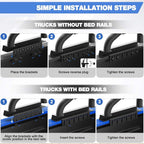 Truck Roll Bar with Basket Heavy Duty Sport Bar Chase Rack for Full Size Trucks image 4