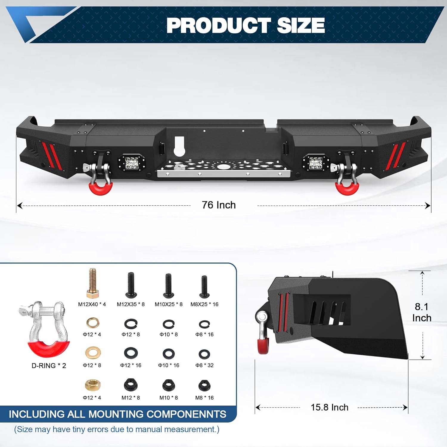 2009 - 2025 Ram 1500 Classic Rear Steel Bumper image 5