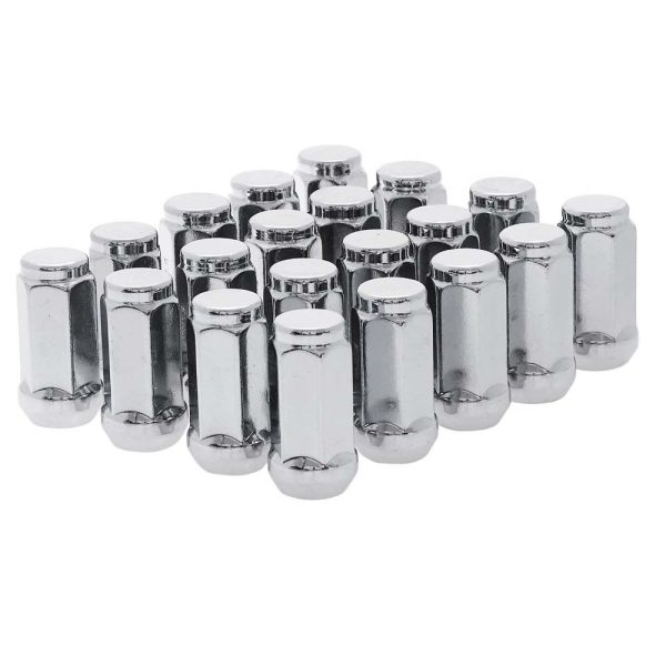 Chrome Style Lug Nut Set (1/2"- 20 Thread Size) - Set of 20