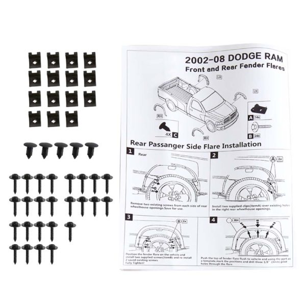 2002 - 2008 Dodge RAM OE Style Fender Flares - Image 4