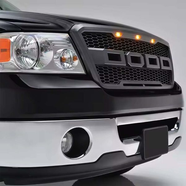 2004 - 2008 Ford F150 Pickup Raptor Style Grille w/ LED - Image 2