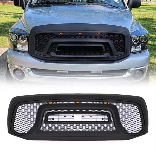 2006 - 2008 Dodge Ram 1500 / 2500 / 3500 Front Grille w/ LED - Image 3