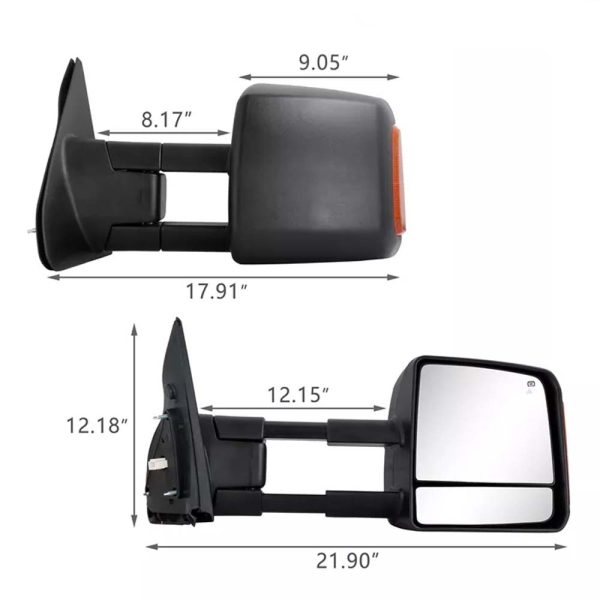 2007-2017 TOYOTA TUNDRA Towing Mirrors - Image 3