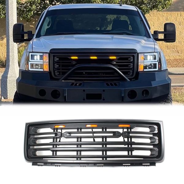 2007 - 2013 GMC Sierra 1500 Grille w/ LED - Image 5