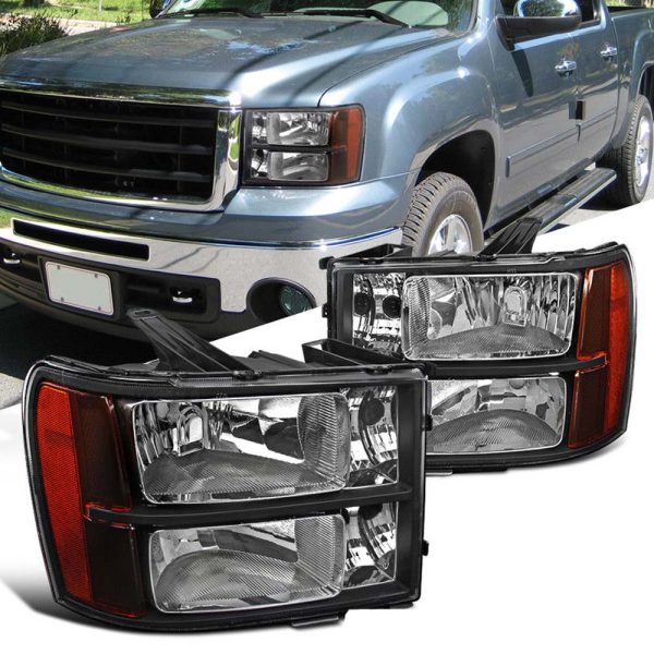 (2007-2013) GMC Sierra 1500 Headlight Assembly (pair) ** - Image 2