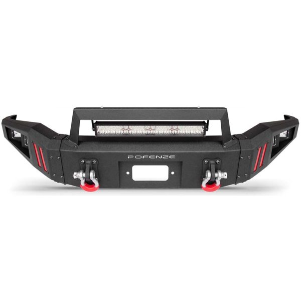 2007 - 2013 Tundra Front Steel Bumper With LED Lights and Winch Plate