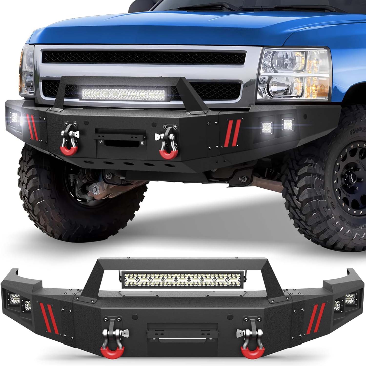 2007 - 2013 Silverado 1500 Front Steel Bumper - Image 2