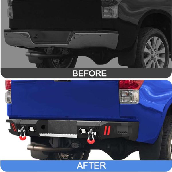 2007 - 2013 Tundra Rear Steel Bumper With LED Lights - Image 6