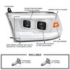 2009-2018 Dodge RAM 1500/2019-2021 RAM Classic/2010-2018 RAM 2500/3500 Switchback Sequential Projector Headlights (White Housing/Clear Lens) - Image 6