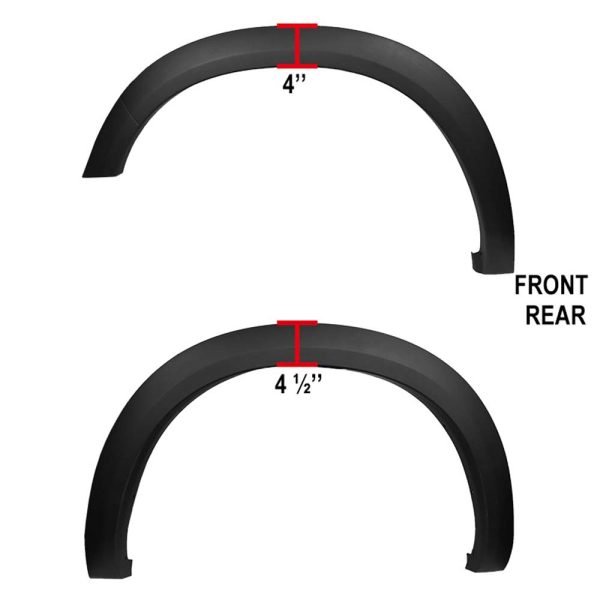 2009 - 2019 Dodge Ram 1500 OE Style Fender Flares Smooth - Image 3