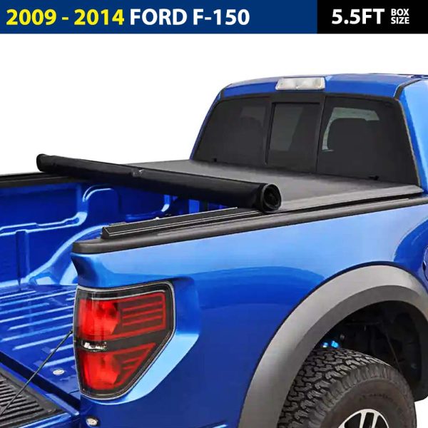 Soft Roll Up Tonneau Cover for 2009 - 2014 Ford F-150 (5.5ft Box)