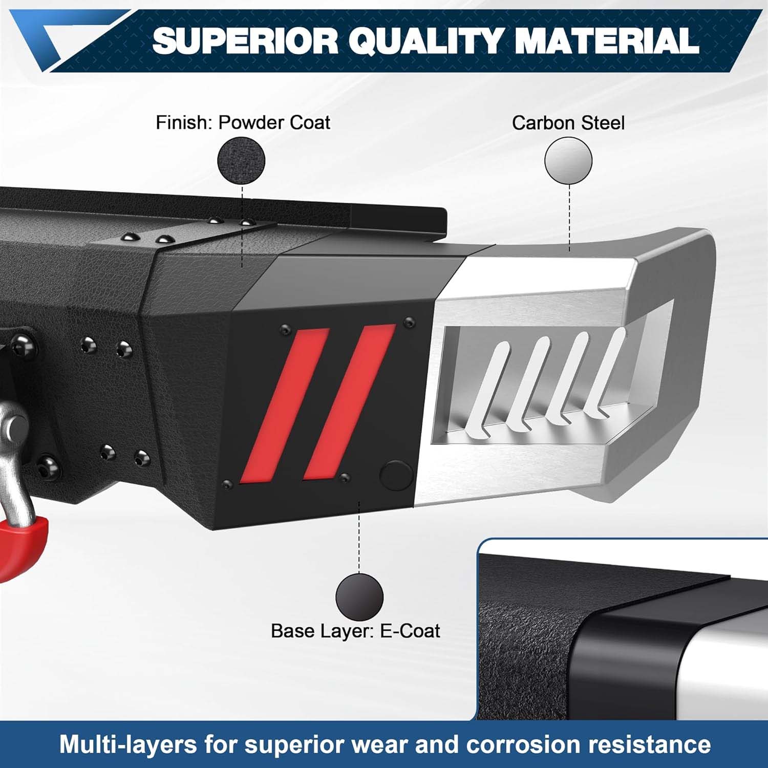 2009 - 2025 Ram 1500 Classic Rear Steel Bumper - Image 5