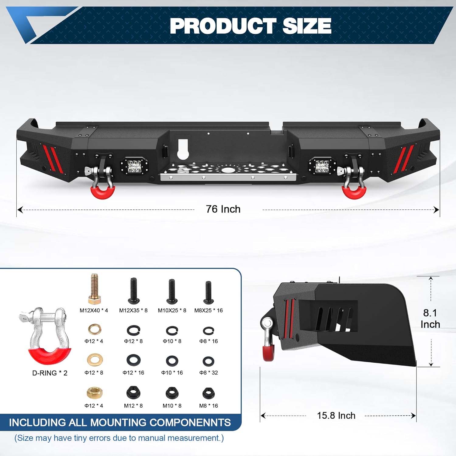 2009 - 2025 Ram 1500 Classic Rear Steel Bumper - Image 6