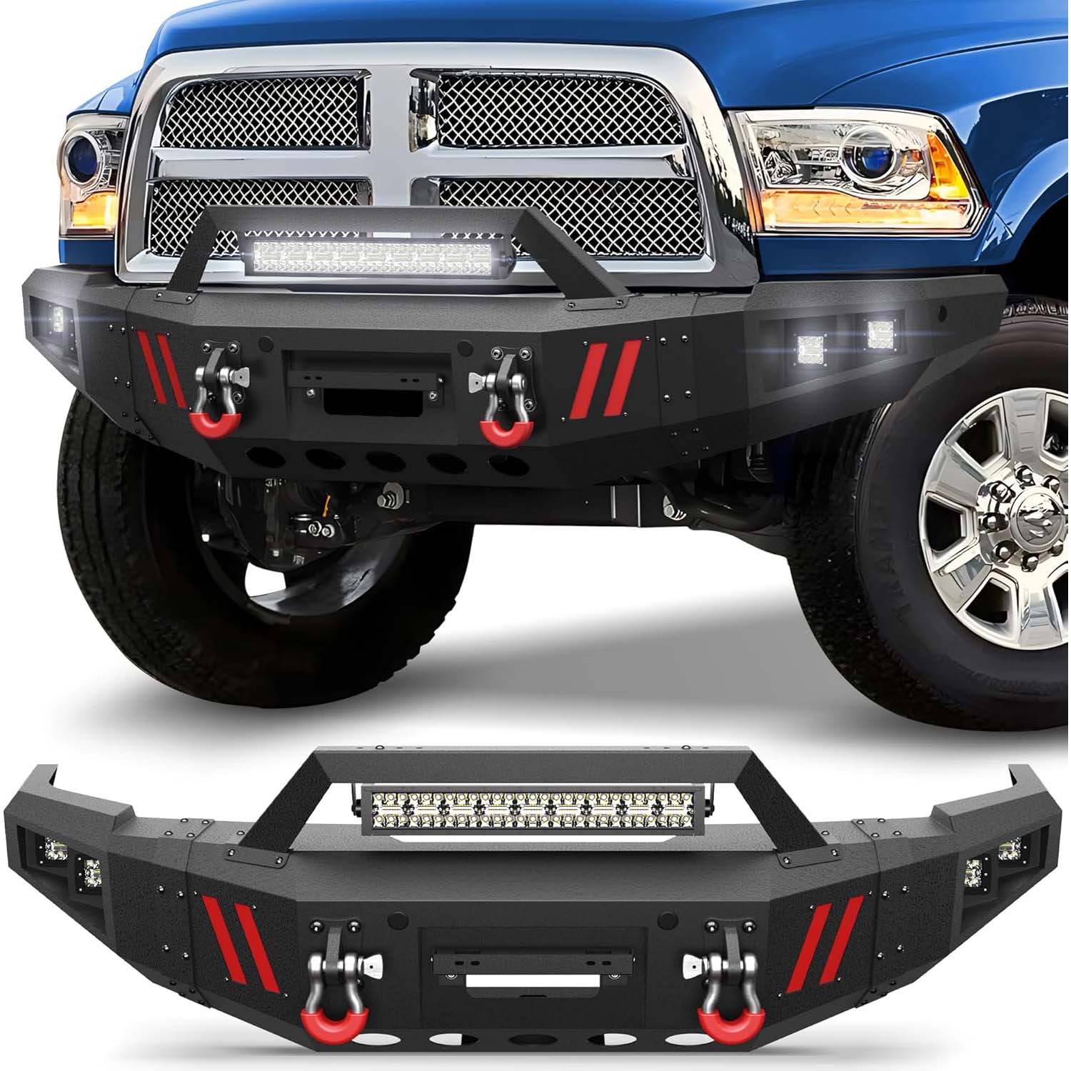 2010 - 2018 RAM 2500 3500 Front Steel Bumper - Image 8