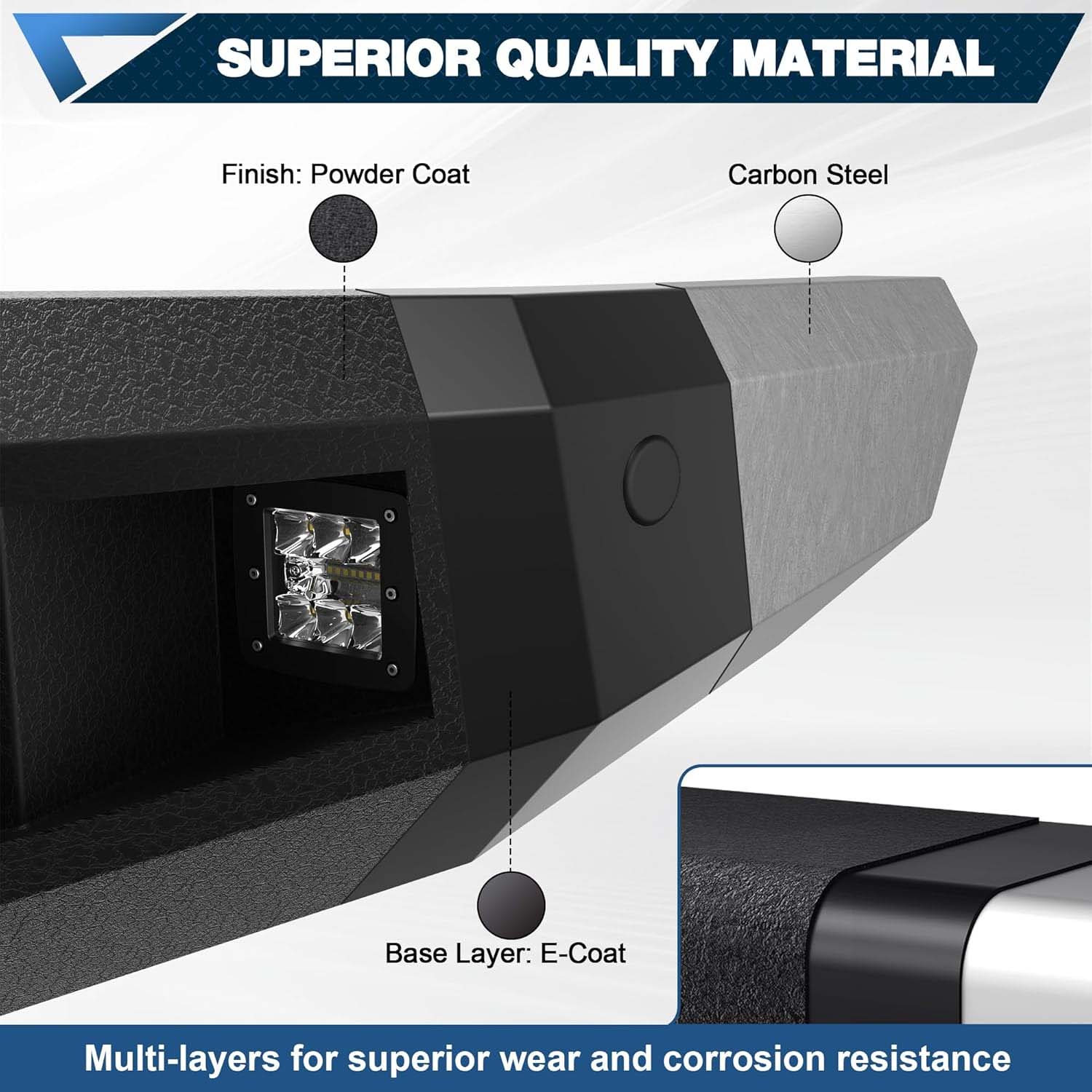 2010 - 2018 RAM 2500 3500 Front Steel Bumper - Image 5