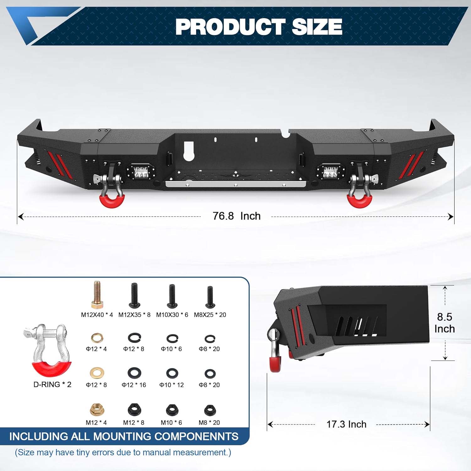 2010 - 2018 Dodge RAM 2500 3500 Heavy Duty Rear Bumper - Image 4