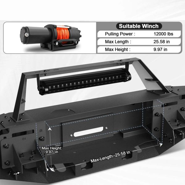 2011 - 2016 Ford F-250 / F-350 Steel Front Bumper and LED Lights - Image 7