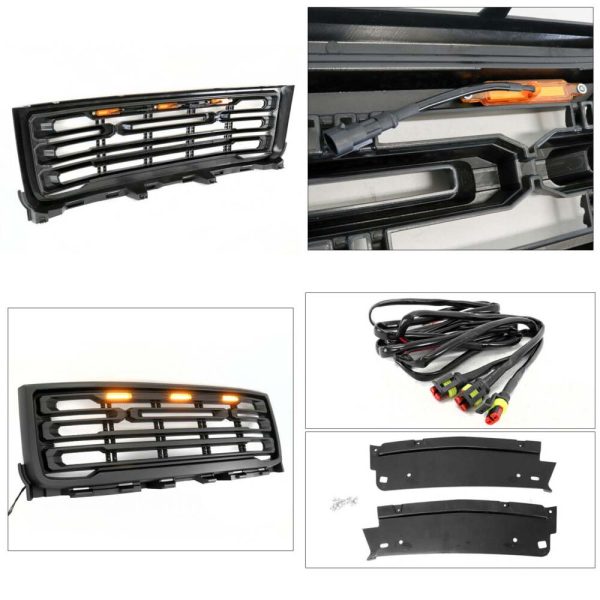 2011 - 2014 GMC Sierra 2500 / 3500 Grille w/ LED - Image 2