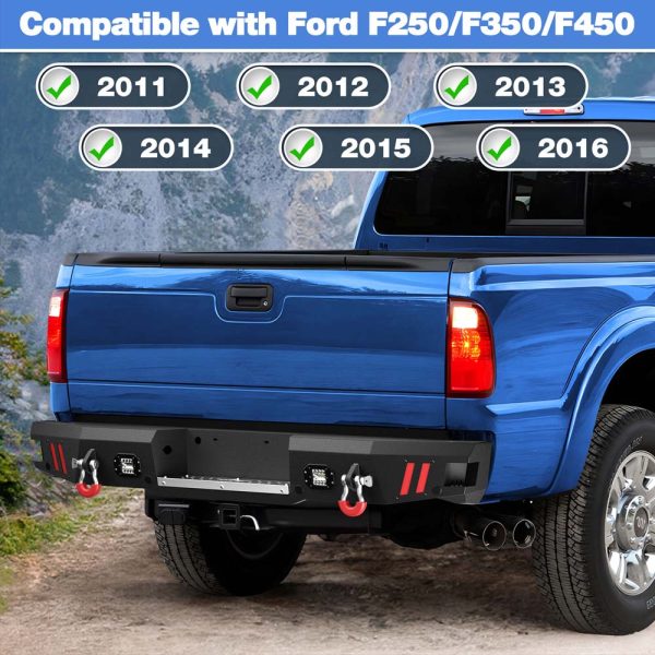 2011 - 2016 F-250 / F-350 Truck Rear Bumper and LED Lights - Image 7