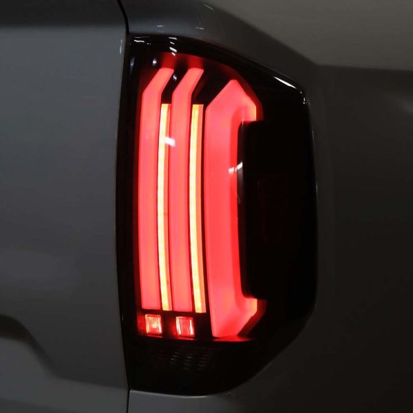 2014 - 2021 Toyota Tundra Facelift Style Full LED Tail Lights with Sequential Turn Signal (Jet Black Housing/Clear Lens) - Image 12