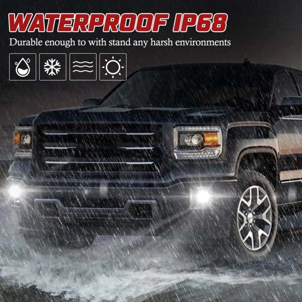 2014-2015 GMC Sierra 1500 LED Fog Lights - Image 3