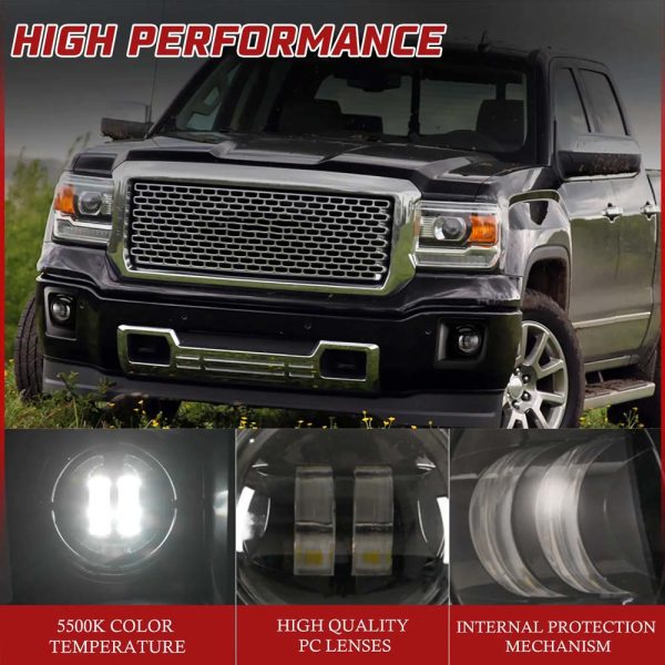 2014-2015 GMC Sierra 1500 LED Fog Lights - Image 5