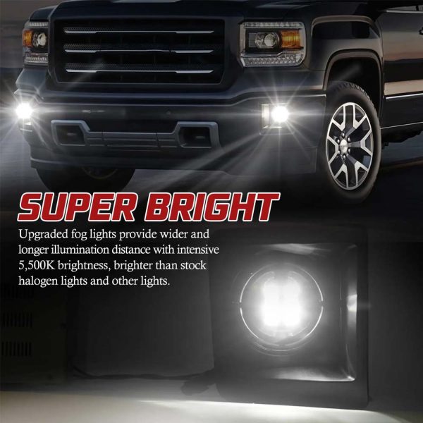 2014-2015 GMC Sierra 1500 LED Fog Lights - Image 6