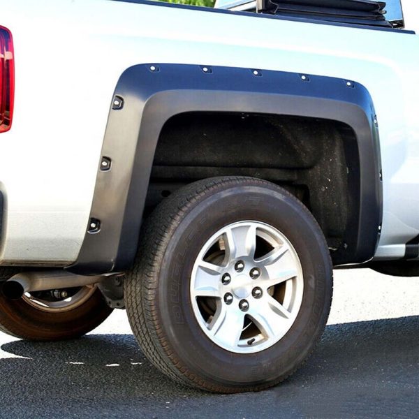 2014 - 2018 Chevrolet Silverado 1500 2500HD 3500HD Pocket Style Fender Flares (5.8ft Bed) - Image 2